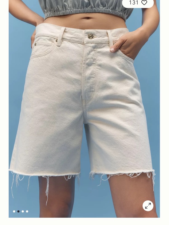 Frame Denim Pants - NWT FRAME The Timeless Raw-Hem Denim Bermuda Shorts